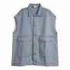 Women's Trendy Frayed Denim Jacket - Retro Loose-Fit Vest for Spring/Autumn 2024