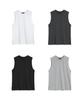 UNIONSTUDIO ( 2 Pack ) Loose Fit Layered Slit Silky Sleeveless ( 4 Colors )