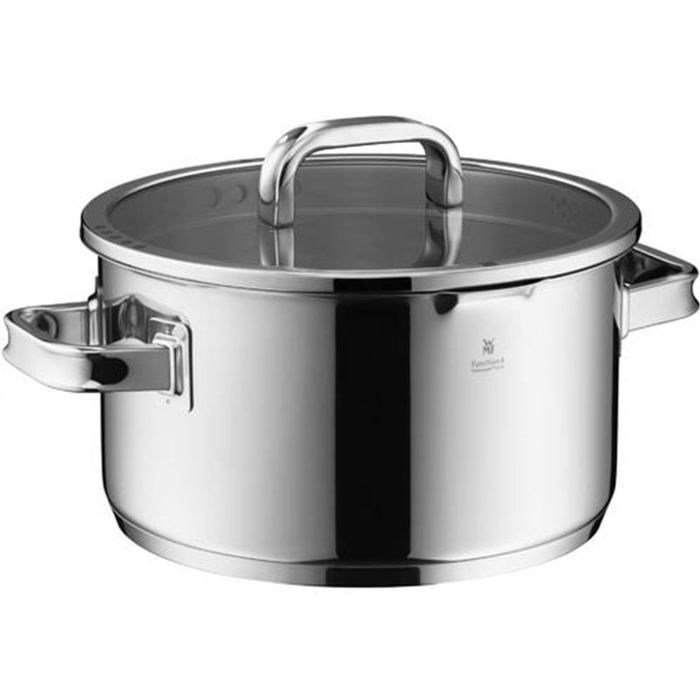 Casserole - WMF - Function 4 - 5 Pièces - Couvercle En Verre - Acier Inoxydable Cromargan 18/10