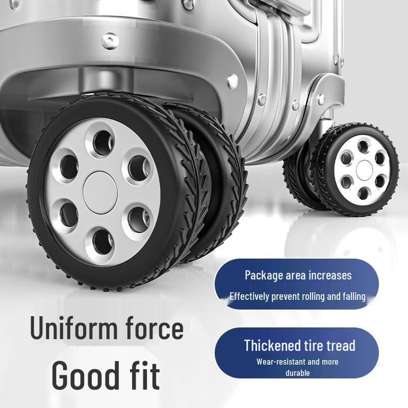 Silicone Silent Luggage Wheel Cover - Universal Replacement Accessory