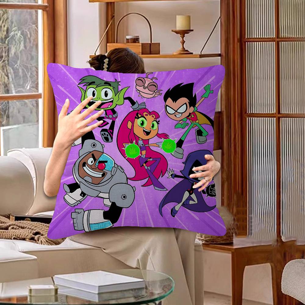 T-Teen T-Titans Go Pillowcase toon Gift Cushion Cover Bedroom Home Sofa Chair Seat Decor pillow case