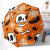 1pc Halloween Skulls Automatic Umbrella 8-Bone Design Compact Gear for Outdoor Travel, Perfect Holiday Gift  Y250827030