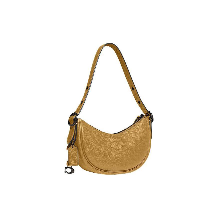 Coach Luna 27 Zipper Closure With Snap Pocket Leather Tote Shoulder Bag Women handbags Yellow CC439-V5LQT