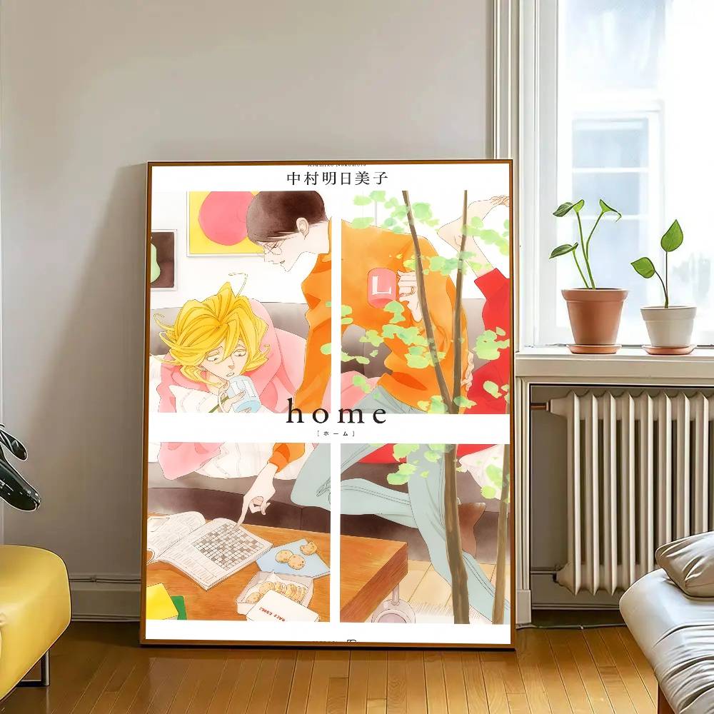 Anime Doukyuusei  Vintage Posters Sticky Retro Kraft Paper Sticker DIY Room Bar Cafe Kawaii Room Decor