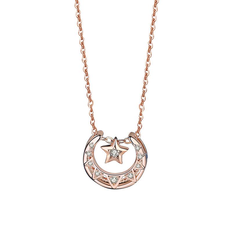 Tancise S925 Sterling Silber Luxus Persönlichkeit Anhänger Halskette Damen Klassische Gezeiten Halskette