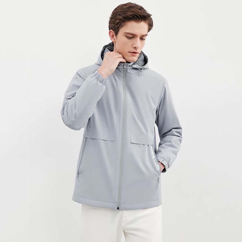 SEPTWOLVES Men's Hooded Lightweight Insulated Jacket