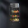 Modern 4-Tier Floor-Standing Fruit and Vegetable Storage Rack