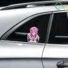 Cute Girl Anime Car Sticker Car Sticker Motorcycle Bumper Car Window Reflective Waterproof Sticker Car Sticker