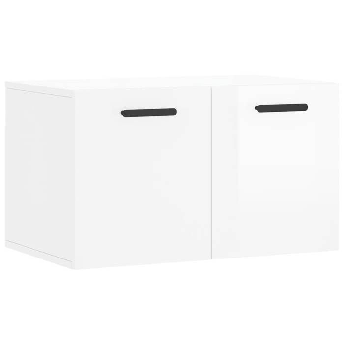 VidaXL Armoire murale Blanc brillant 60x36,5x35 cm Bois d'ingénierie 830030