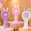 LINGPAN Cute Bunny Rechargeable Handheld Fan 5-Pack