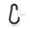 5Pcs D-Shape Carabiner Hook Multi-Uses Aluminum Alloy Snap Spring Carabiner Clip