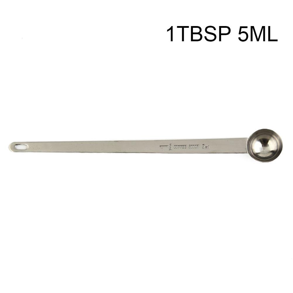 Long Handle Measuring Spoon Portable Stainless Steel Accessories