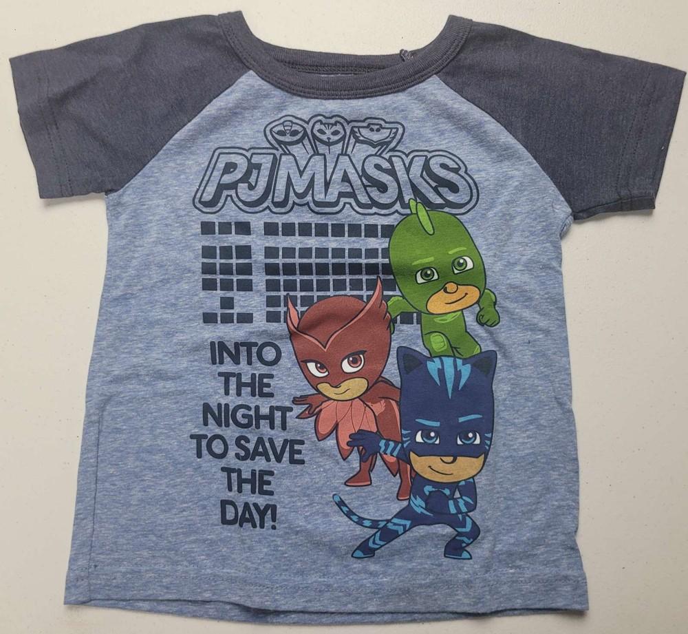 PJ Mask Into The Night To Save the Day Boys T-Shirt (Blue) Unisex T-Shirt S