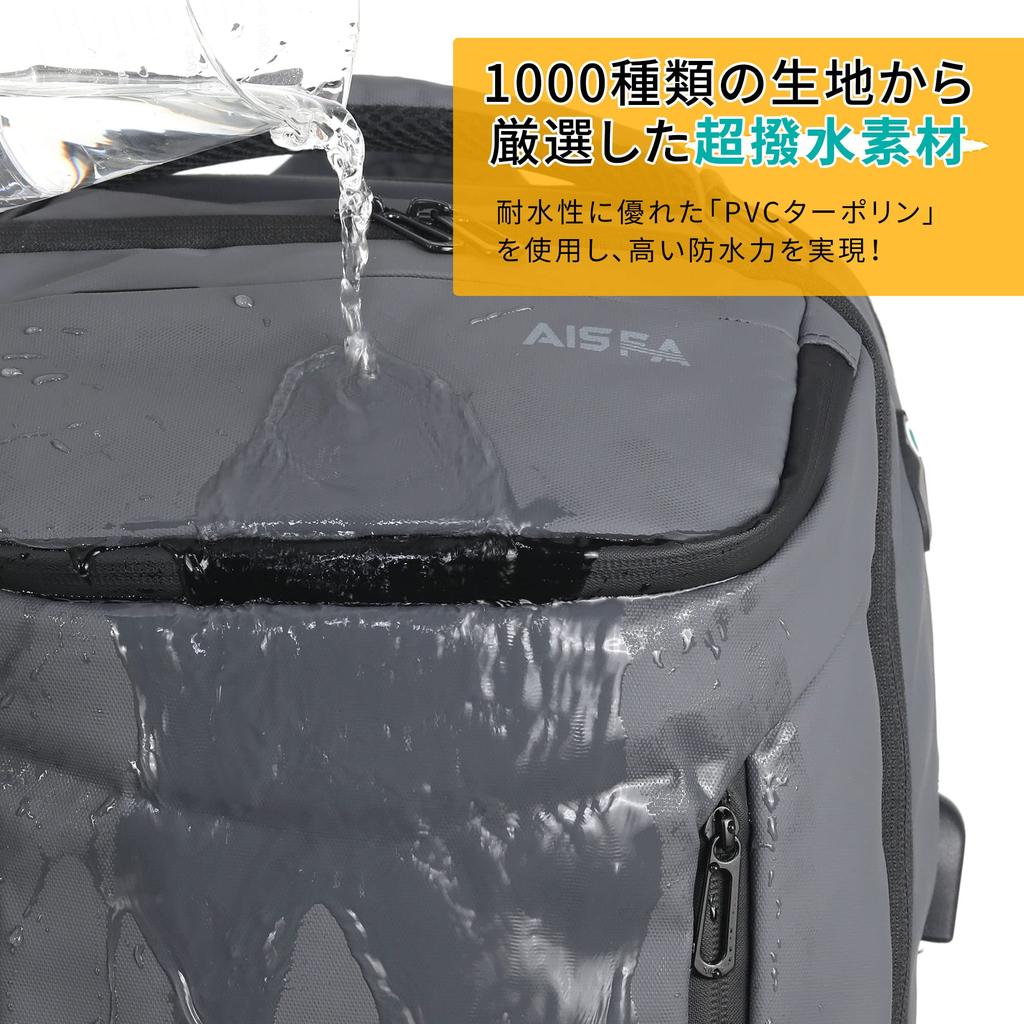 Backpack Business Backpack Rucksack 17 Inch PC Business Backpack Laptop Back Bag Large Capacity 30L with USB Charging Function Unisex Outdoor Travel