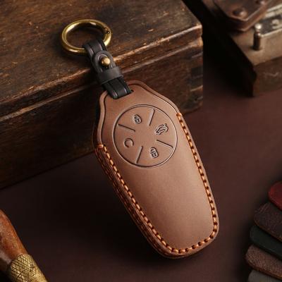 Car Remote Smart Key Case Cover Holder for Chery Exeed VX FL CDM\LX PHEV Modified 2024 Leather Keychain