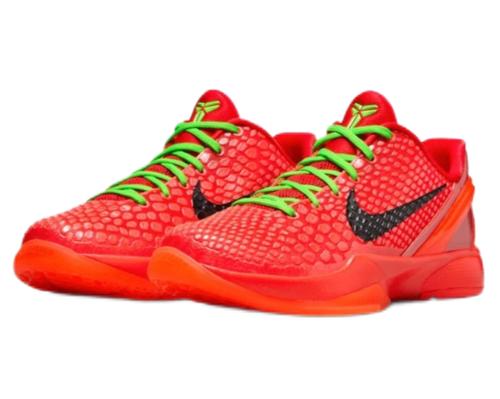

Nike Zoom Kobe VI Protro Low Reverse Grinch FV9676-600 EU 36.5 красный
