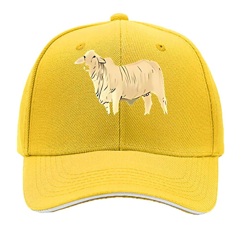 Minimalist Cow Art Print Home Decor Hip Hop Hat Fashion Outdoor Sports Sandwich Baseball Cap
