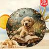 Vintage Golden Retriever Metal Art Sign, Rustic Home Decor Gift for Pet Lovers