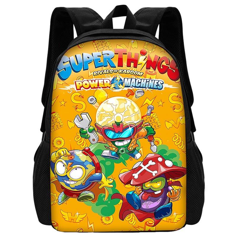 Super Zings SuperThings Child School Backpack with Shoulder Bag Pencil Bags School Bags for Boys Girls Best Gift