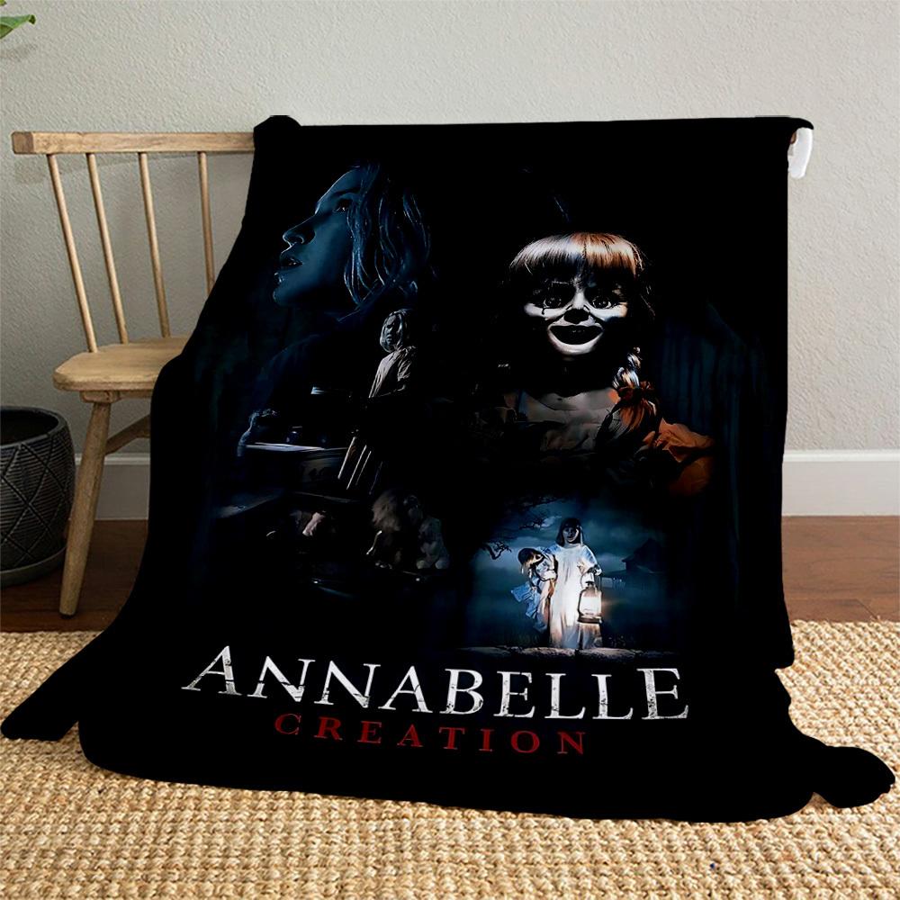 1PC Annabelle Creation Outdoor Flannel Blanket Soft Plush Decor for Picnics, camping,Bedroom, Playroom, Office1219A