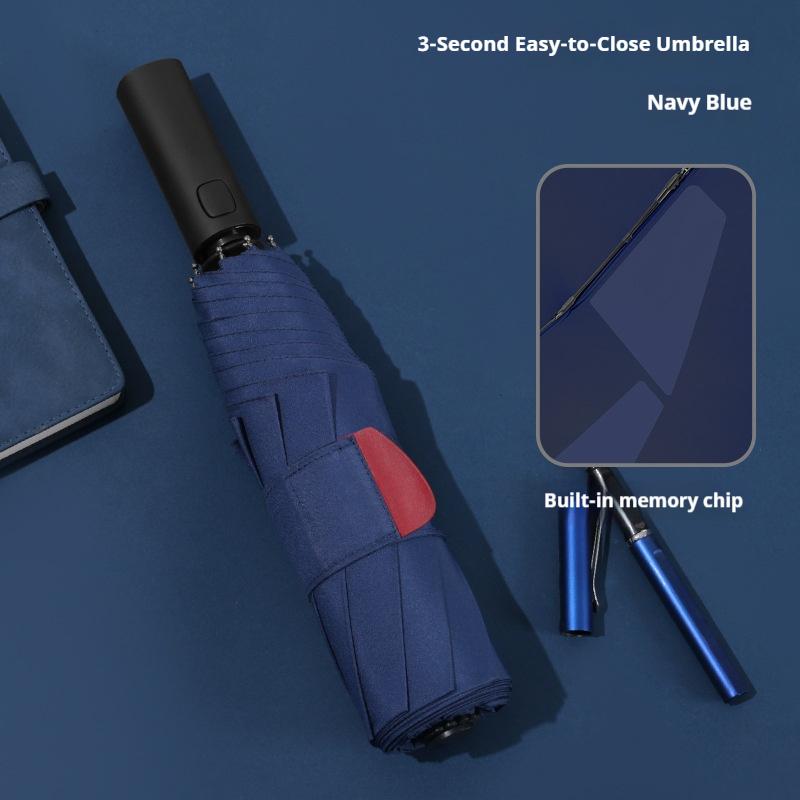 Non Folding Automatic Opening and Closing Sunshade, Sun Protection, UV Protection Memory Patch Umbrella