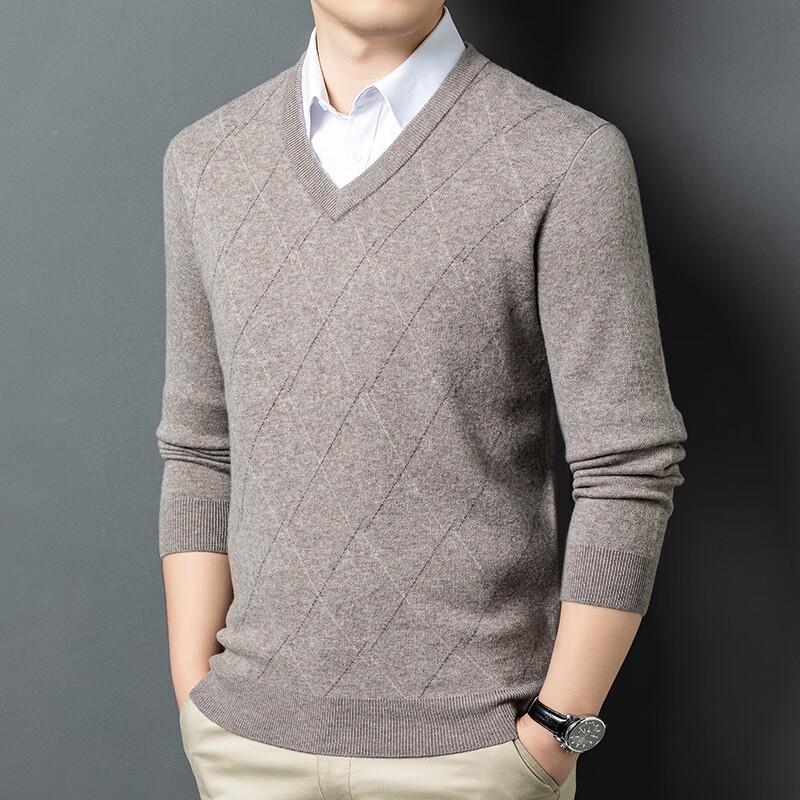 Firstview Men's Thick Semi-Worsted Wool Sweater FV25D1958