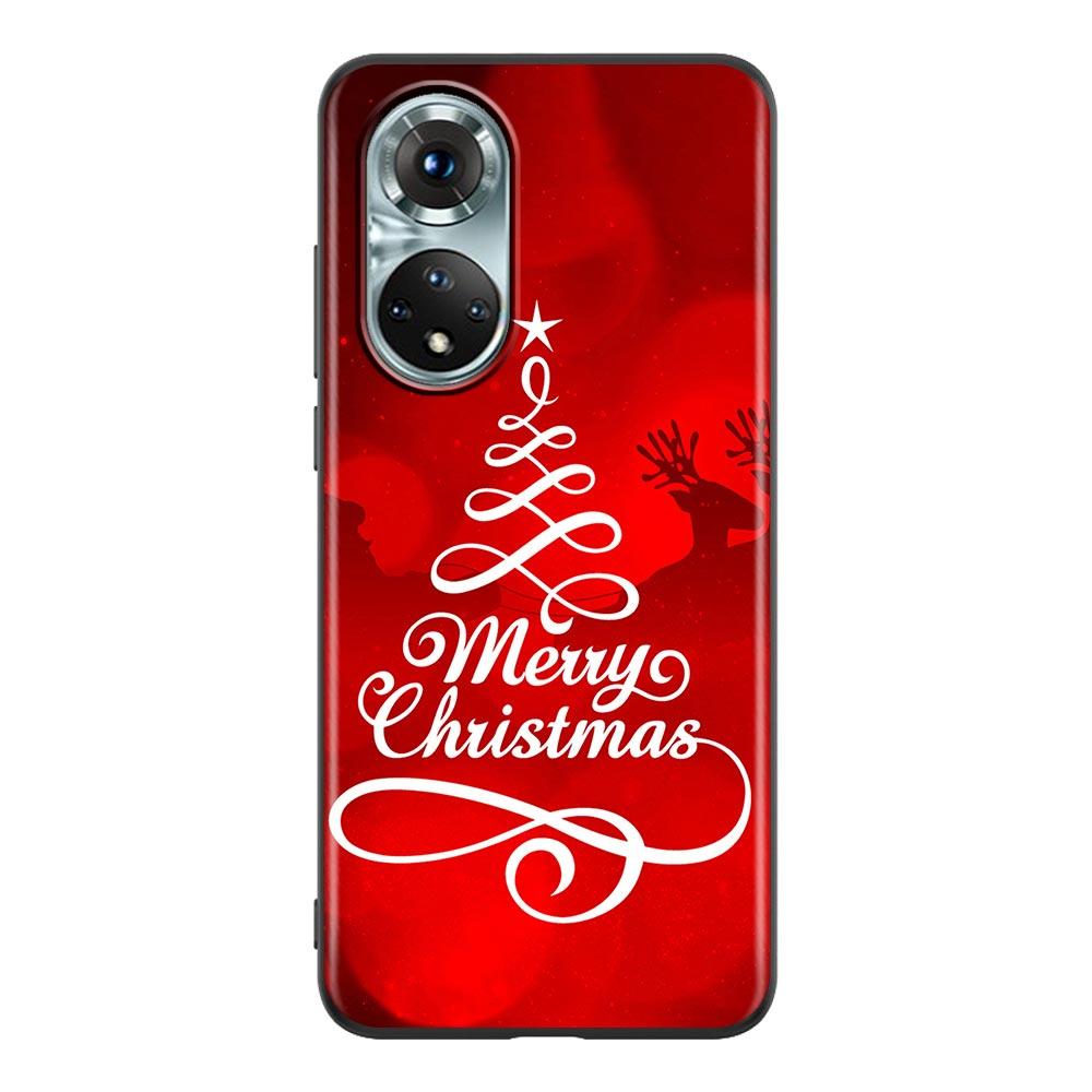 Merry Christmas Santa Claus Elk Phone Case For Honor X8 60 8X 9X 50 30i 21i 20 9A Play Nova 8i 9 SE Y60 Magic4 5G Pro Lite Cover