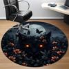 1pc Moonlit Beast Office Round Area Rug, Under Office Chairs Bedroom Living Room Home Decor, Room Deco, Available In Various Sizes 154