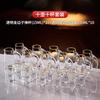Elegant Crystal Glass Shot Cups With Pourer Set Gold Foil Matte Transparent Styles Whiskey Sake Tequila Serving