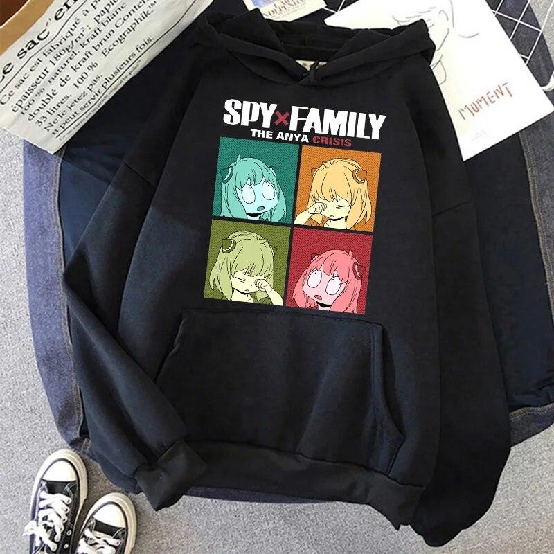 Sweat à Capuche Spy X Family - Imprimé Anya Forger 2D - Couple Unisexe - Polyester Doux - Tailles XXS à 4XL (asiatiques) - 5