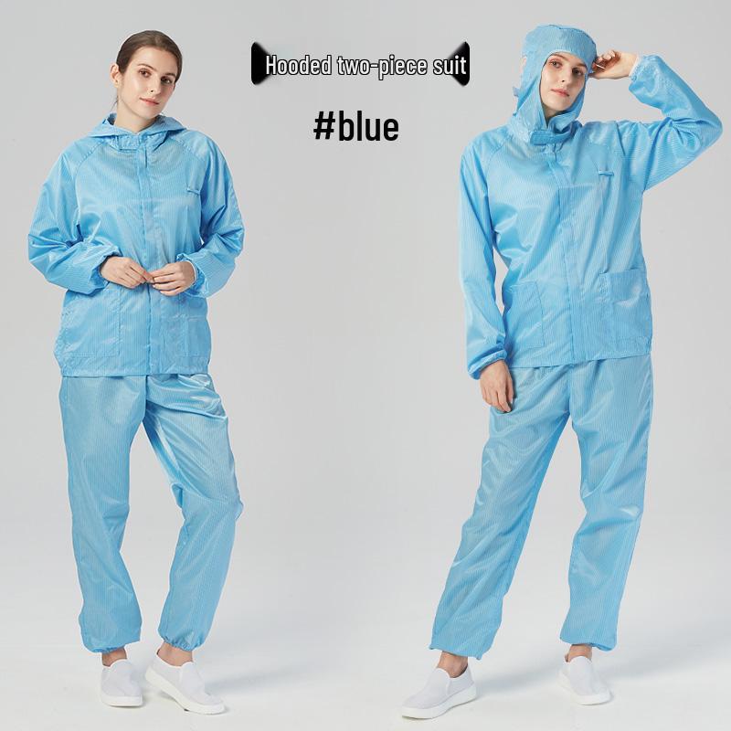 Anti-Static Cleanroom Suit: One-Piece Dustproof Protective Full-Body Workwear