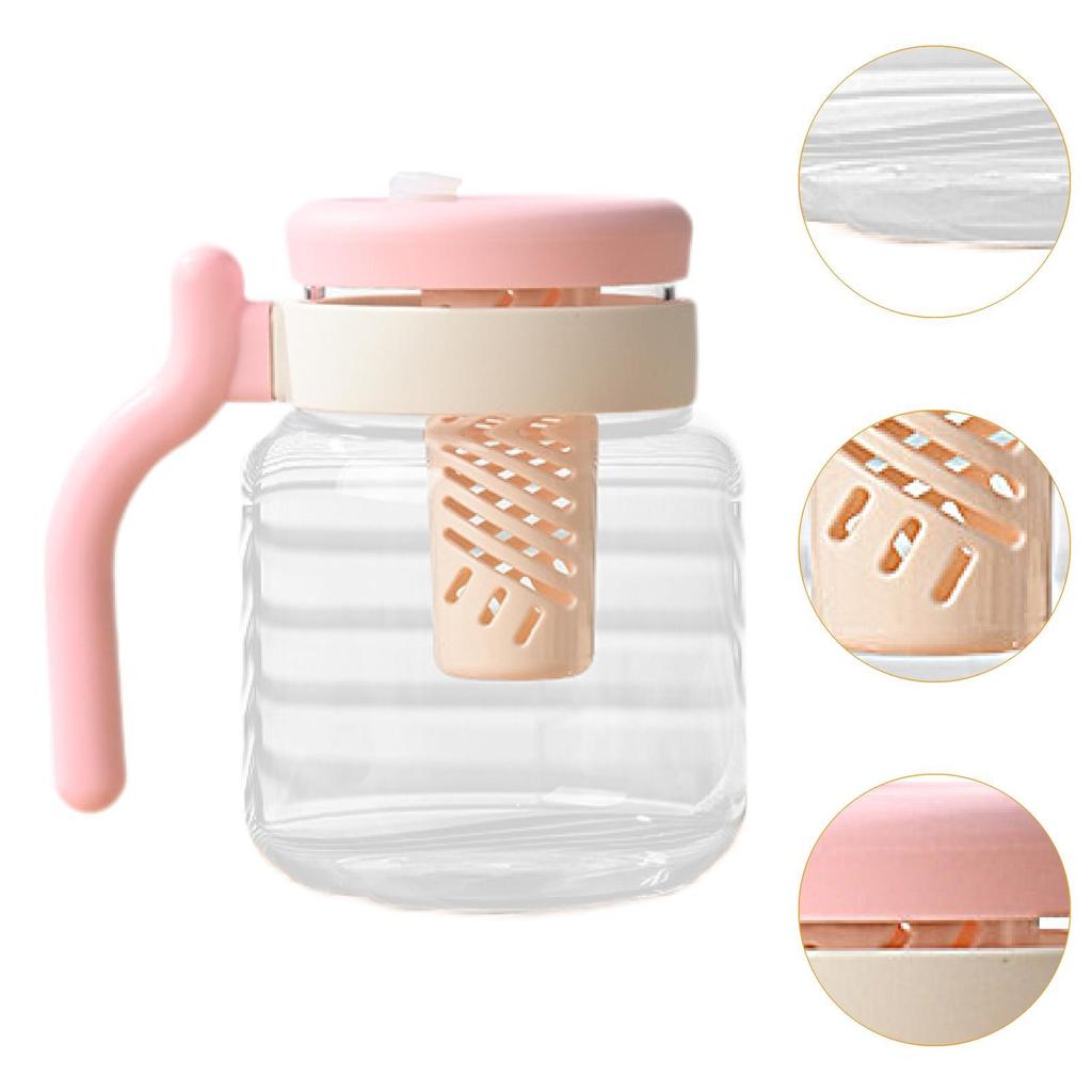 Glass Tea Infuser Mug with Strainer 950ml Water Bottle for Exercise Picnics