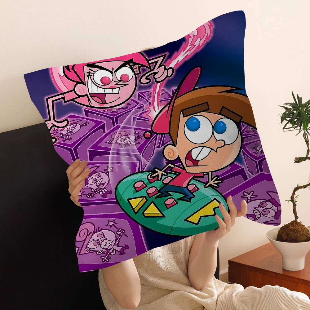 Children Animation FFairly OOddparents Cushion Cover Inches Farmhouse Decor Home Throw Pillow Covers For Couch Decorations