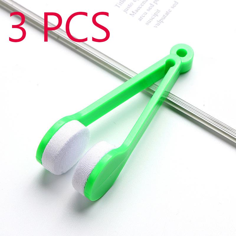 Practical Portable Glasses Cleaning Rub Eyeglass Sunglasses Spectacles Microfiber Cleaner Brushes Wiping Tools Mini