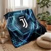 Juventus FC Theme Blanket Soft Flannel Blanket Plush Throw Blanket Cozy Sofa Bed Blanket for Home Decor