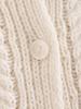 Autumn Chunky Knit Cable Long Cardigan for Women - Single-Breasted Design