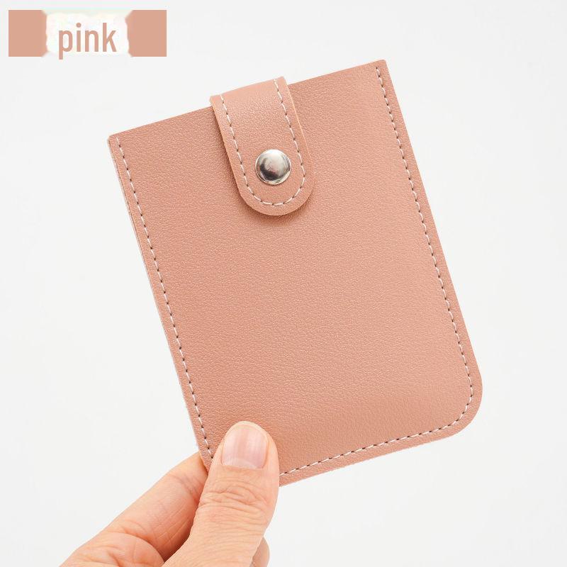 Ультратонкий выдвижной складной держатель удостоверения личности 11*8cm розовый