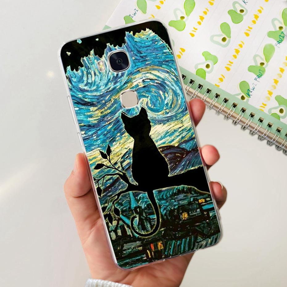 Lovely Printing Case For Huawei GR5 KII-L22 KII-L21 / GR5 2017 BLN-L21 BLN-L22 Soft Silicone TPU Back Cover Phone Cases