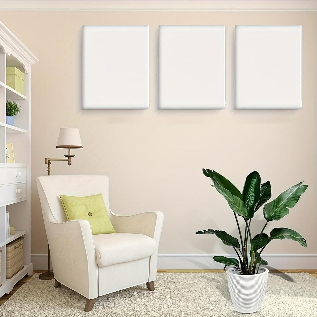 5-Pack Premium Cotton Canvas Panels - Versatile Painting Surface forAcrylics, Oils & Watercolors - Ldeal for Artists & Hobbyists