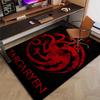 House Targaryen Dragon Polyester Carpet, Soft Indoor Mat for Office Chair, Living Room, Computer Desk - Decorative Home Office Rug Design