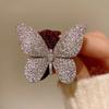 Fashion Full Zircon Wings Silver Color Butterfly Brooch For Women Rhinestone Insect Lapel Pins Animal Badge Jewelry