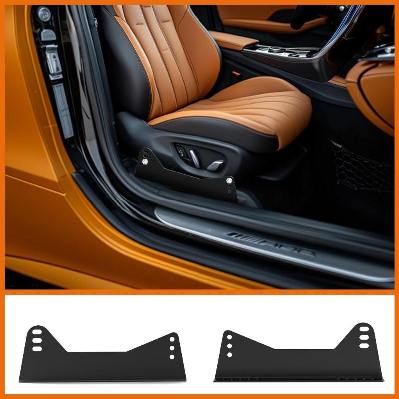 Adjustable Sliding Rail Bracket Set Designed for Bucket Race Seat Providing Simple Mounting and Rust Preventive Finish