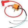 Orange Silicone CDI Ignition Coil for 50-110CC Off-road Motorcycle, ATV, and Beach Buggy