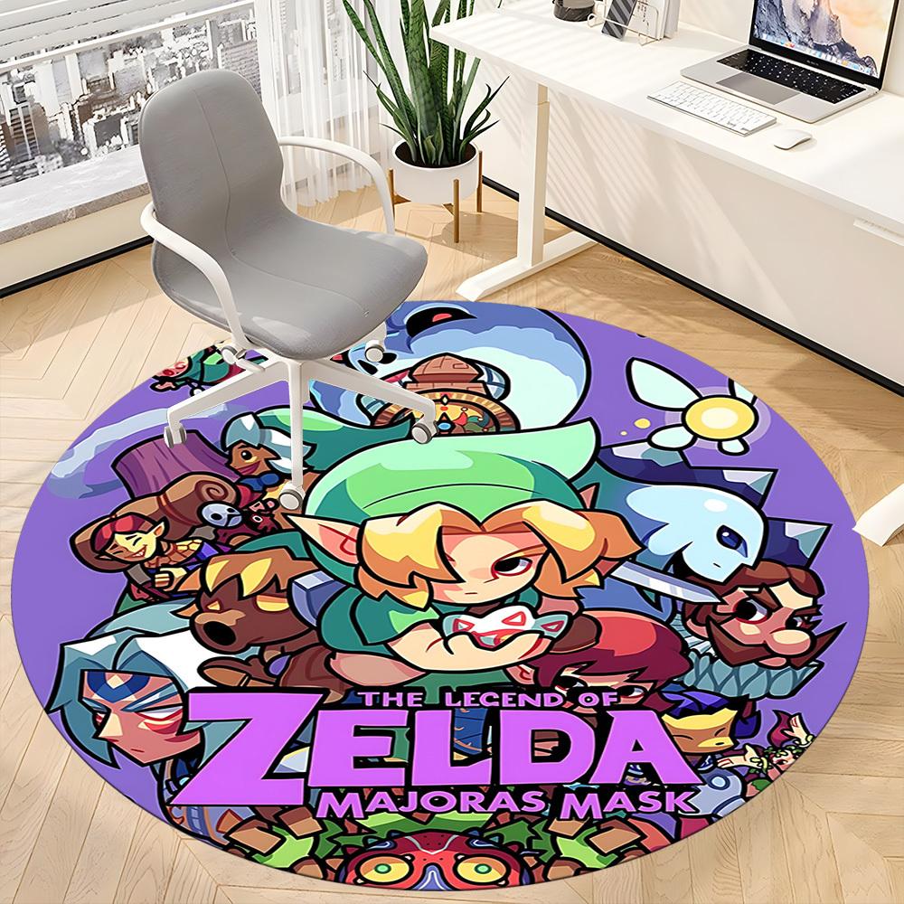 1pc Legend Zelda Office Round Area Rug, Under Office Chairs Bedroom Living Room Home Decor  a1016244