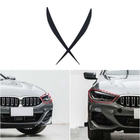 Headlight Eyebrow Eyelid Strip Cover Trim For BMW 8 Series G14 G15 G16 19-24