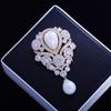Droplet Style Brooch Simulation Pearl Coat Dress Accessories