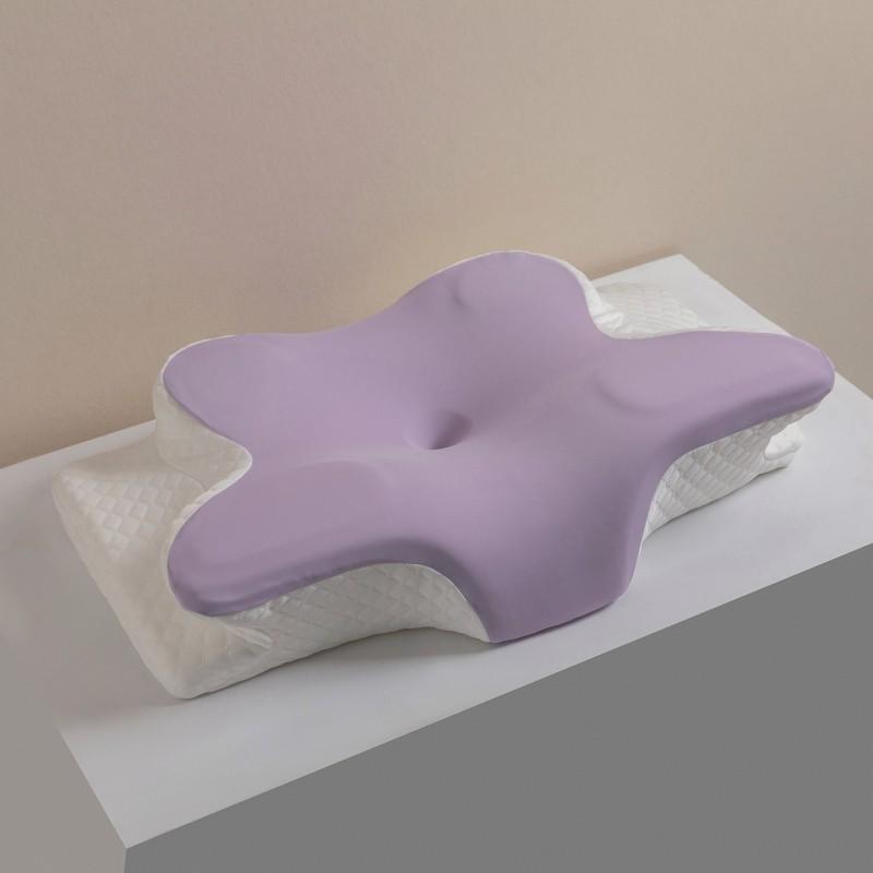 Memory Foam Contour Pillow Neck Support Sleep Relief Ergonomic Butterfly Shape Soft Slow Rebound Single Use