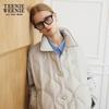 Teenie Weenie Women's 2025 Winter Loose Polo Collar Thin Down Jacket
