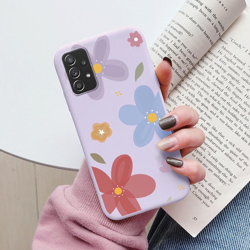 Soft Case For Samsung Galaxy A73 5G Phone Cover Cute Flowers Butterfly Fundas TPU Coque For Samsung A73 A 73 5G Bumper Cases