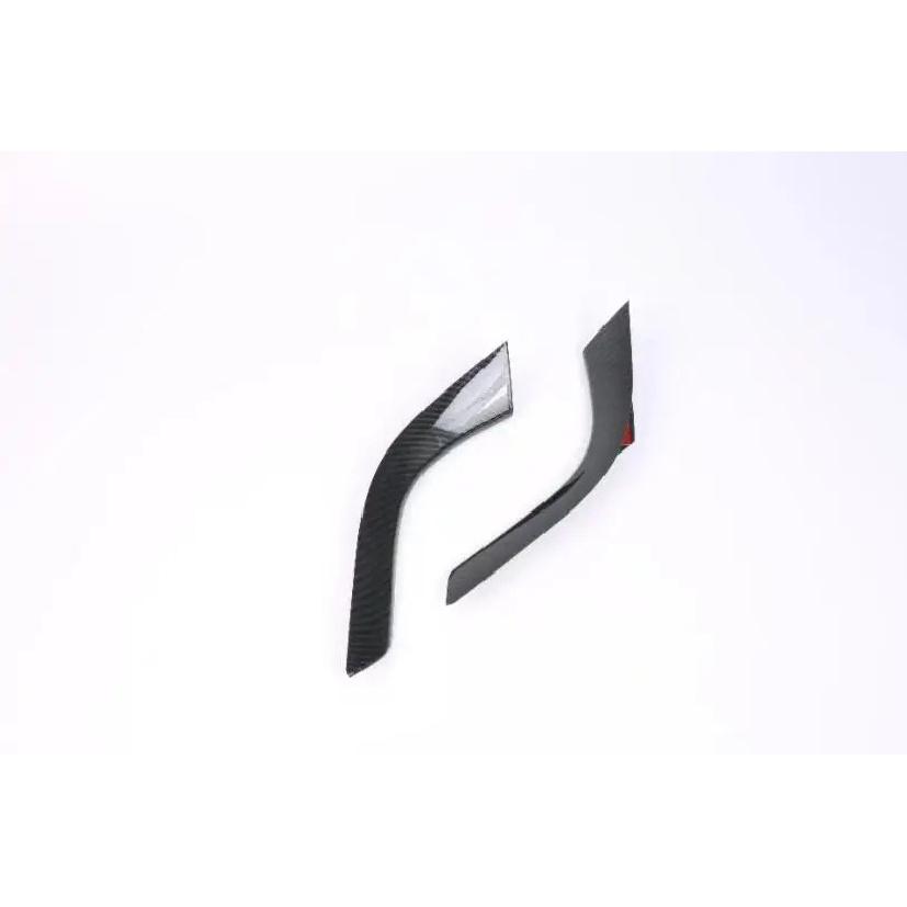 For SUBARU XV 2018 Cover Carbon Fibre Interior Middle Front Shift Stall Paddles Cup Lamp Trim Hoods 2pcs